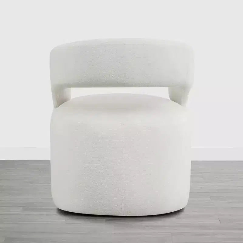 Modern Dining Chair with Casters & Open Back