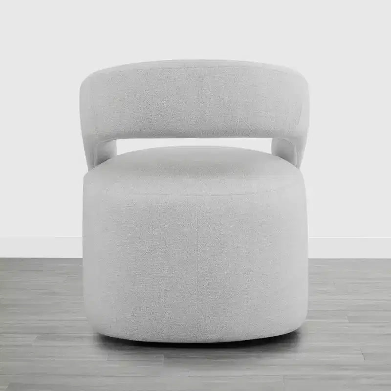 Modern Dining Chair with Casters & Open Back