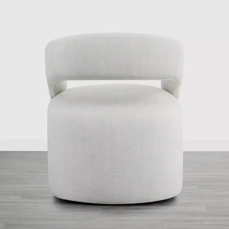 Modern Dining Chair with Casters & Open Back