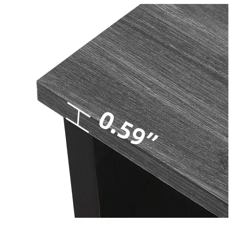 Coffee Table With Storage Farmhouse Coffee Table Wood Cocktail Table Square Living Room Table With Half Open Storage Compartment