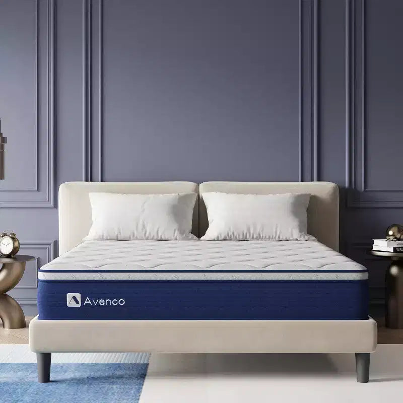 Avenco 10-in Medium Full Hybrid Memory Foam/Coil Blend Mattress in a Box
