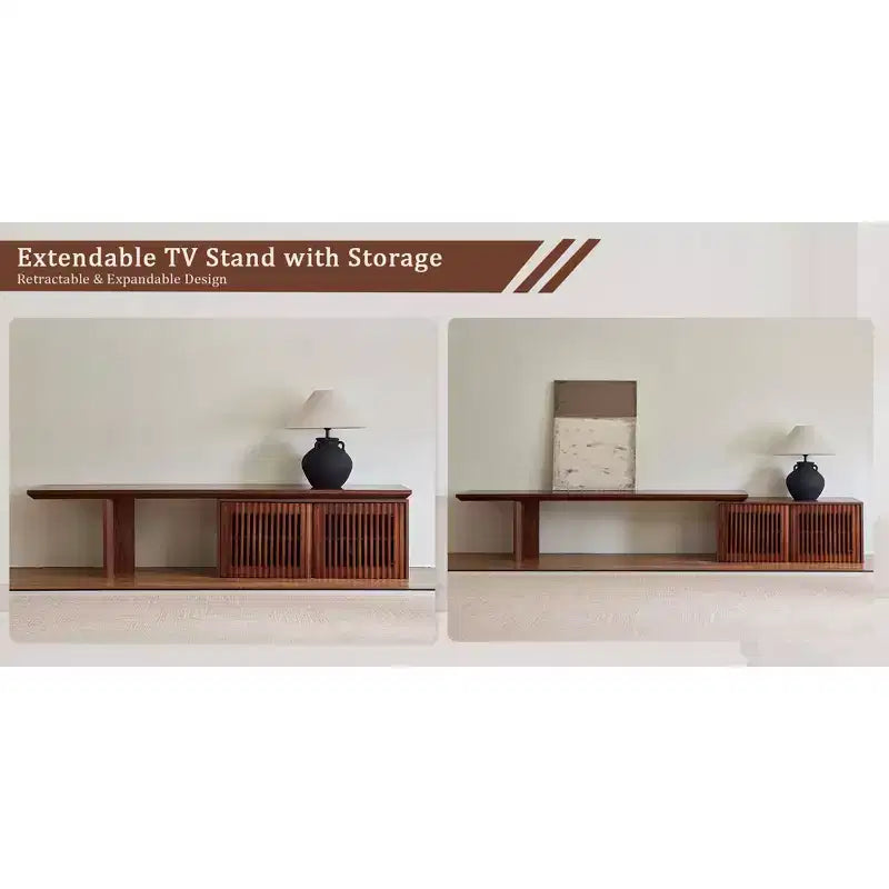 78.7-110Extendable TV Media Console for Up to 55+ Inch,Modern TV Stand,Entertainment Center with Storage