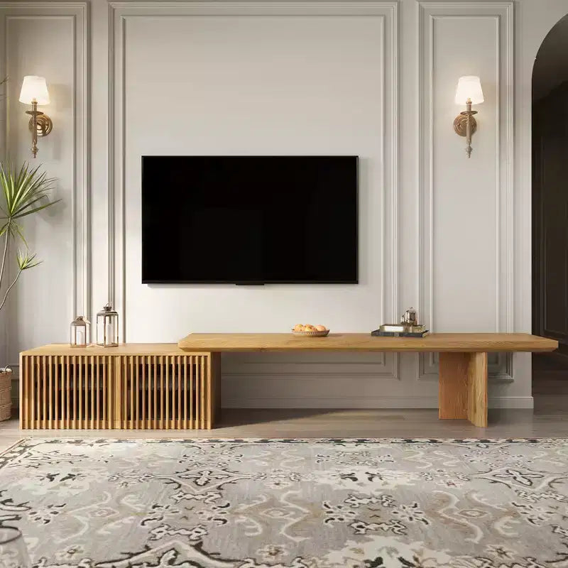 78.7-110Extendable TV Media Console for Up to 55+ Inch,Modern TV Stand,Entertainment Center with Storage
