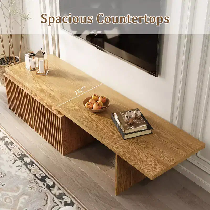 78.7-110Extendable TV Media Console for Up to 55+ Inch,Modern TV Stand,Entertainment Center with Storage