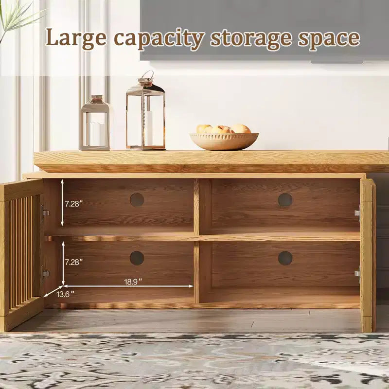78.7-110Extendable TV Media Console for Up to 55+ Inch,Modern TV Stand,Entertainment Center with Storage