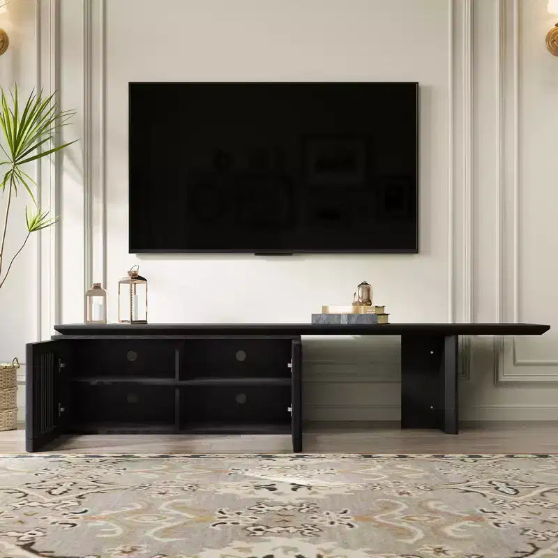 78.7-110Extendable TV Media Console for Up to 55+ Inch,Modern TV Stand,Entertainment Center with Storage