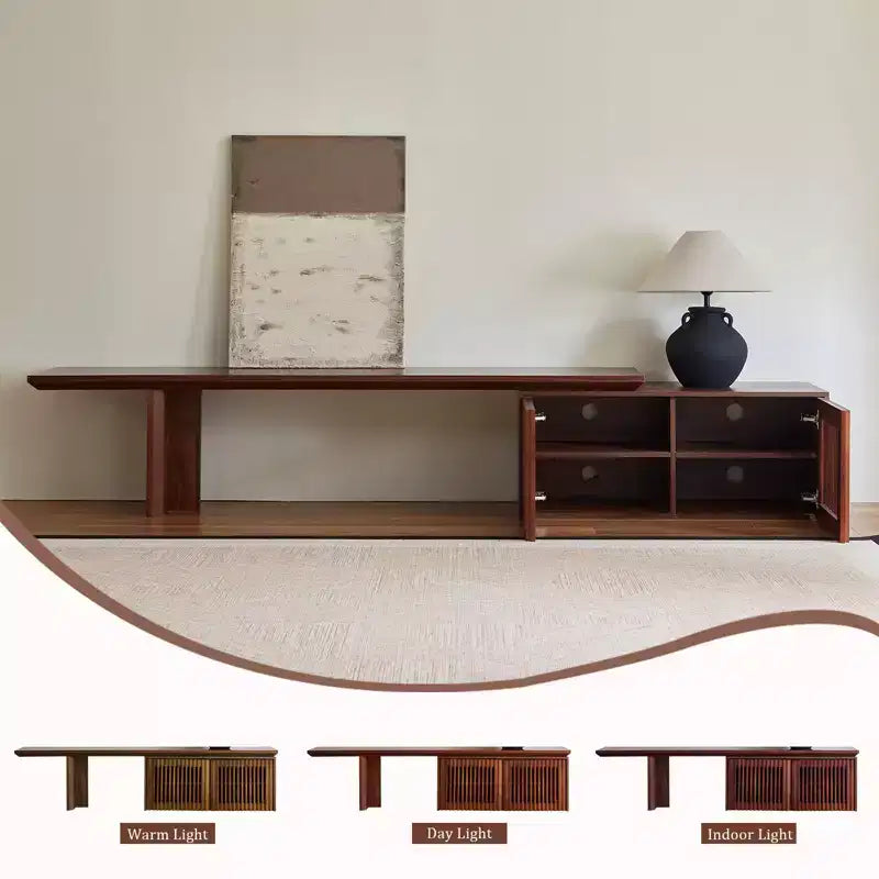 78.7-110Extendable TV Media Console for Up to 55+ Inch,Modern TV Stand,Entertainment Center with Storage