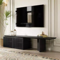 JVNOXK 78.7-110Extendable TV Media Console for Up to 55+ Inch,Modern TV Stand,Entertainment Center with Storage