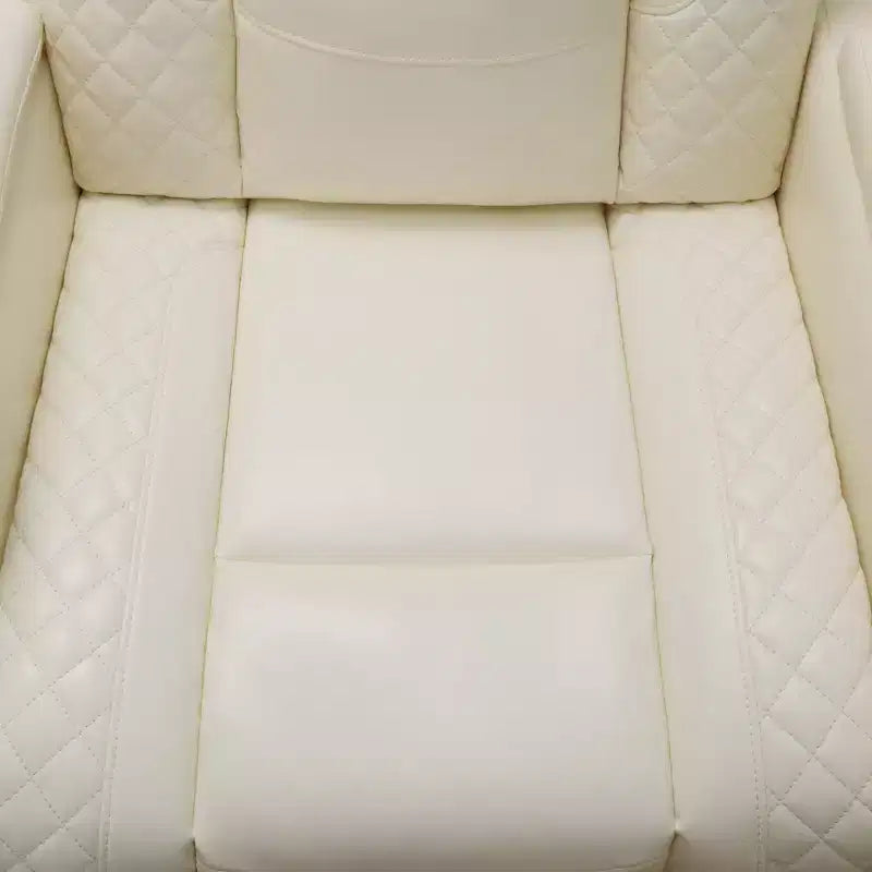 Power Reclining Loveseat Sofa, Electric 2-Seat Leather Recliner with USB Charging, Storage & Cup Holders for Living Room, White