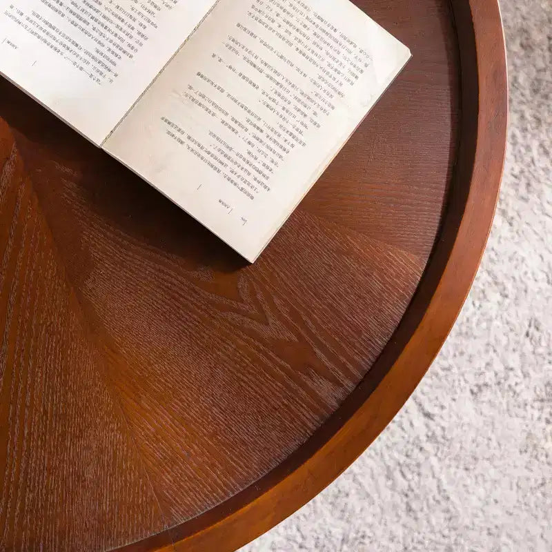 Modern Round Hidden Storage Coffee Table with Removable Top