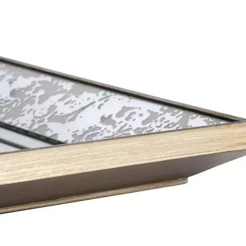 24 x 24 Antique Square Mirror with Floral Accents, Hanging Mirror, Traditional Home Decor, Silver
