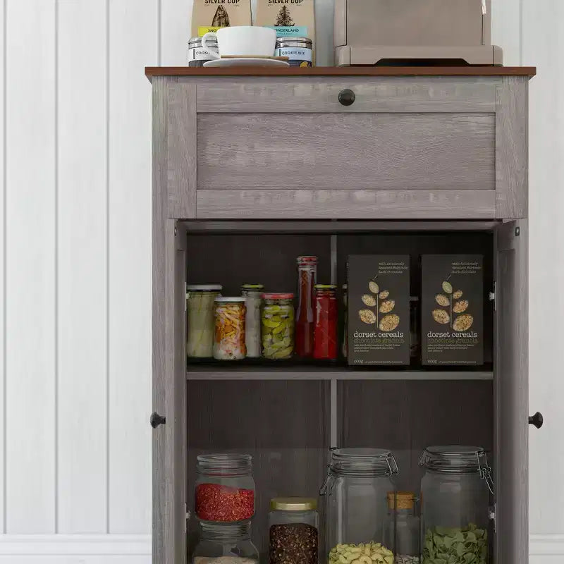Farmhouse Sideboard Storage Cabinet with Doors and Drawer for Kitchen, Living room, 23.5x11.75x34.5