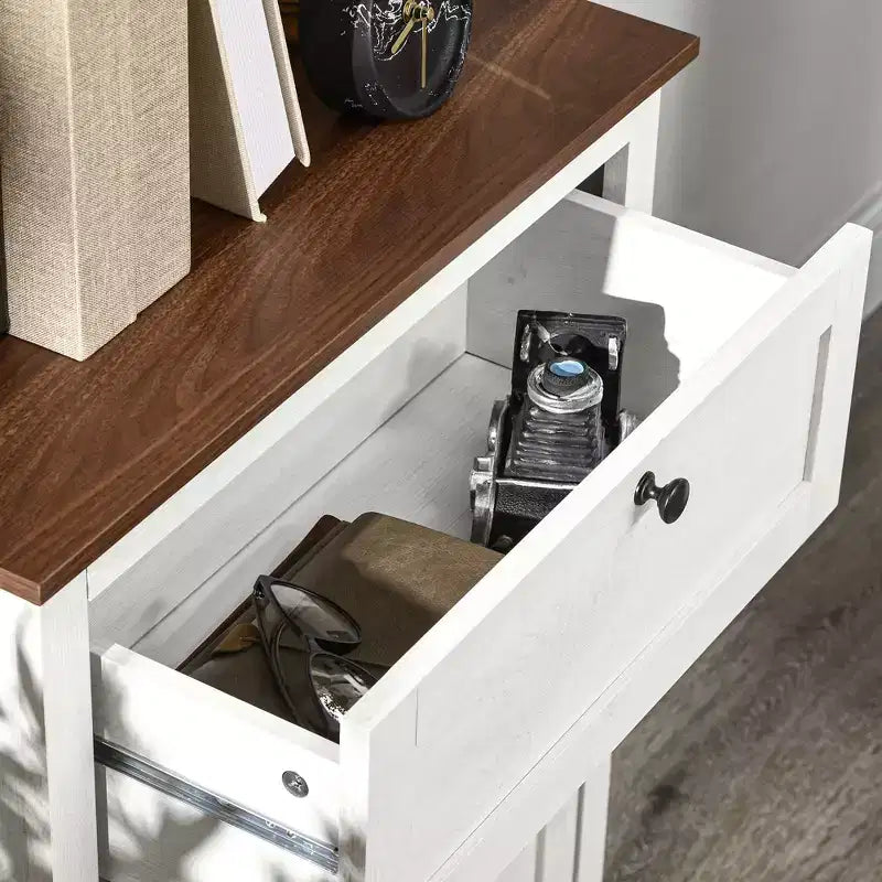 Farmhouse Sideboard Storage Cabinet with Doors and Drawer for Kitchen, Living room, 23.5x11.75x34.5