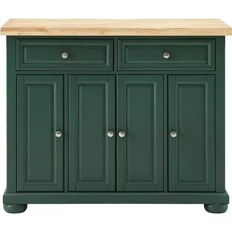 36 in.H Wood Kitchen Islands with 3 Doors and 3 Shelves