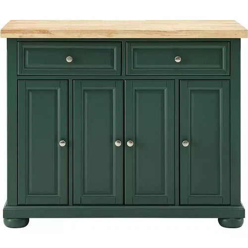 36 in.H Wood Kitchen Islands with 3 Doors and 3 Shelves