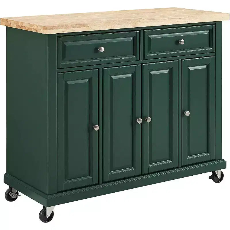 36 in.H Wood Kitchen Islands with 3 Doors and 3 Shelves