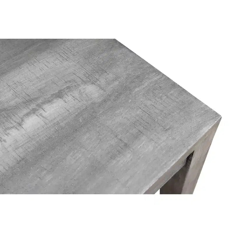 Mango Wood Dining Chairs Gray - Handcrafted, Solid Wood, No Assembly Required
