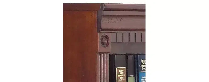 72" Huntington Club Wood Bookcase with Doors Cherry - Sturdy Hardwood, 6 Shelves, No Assembly Required