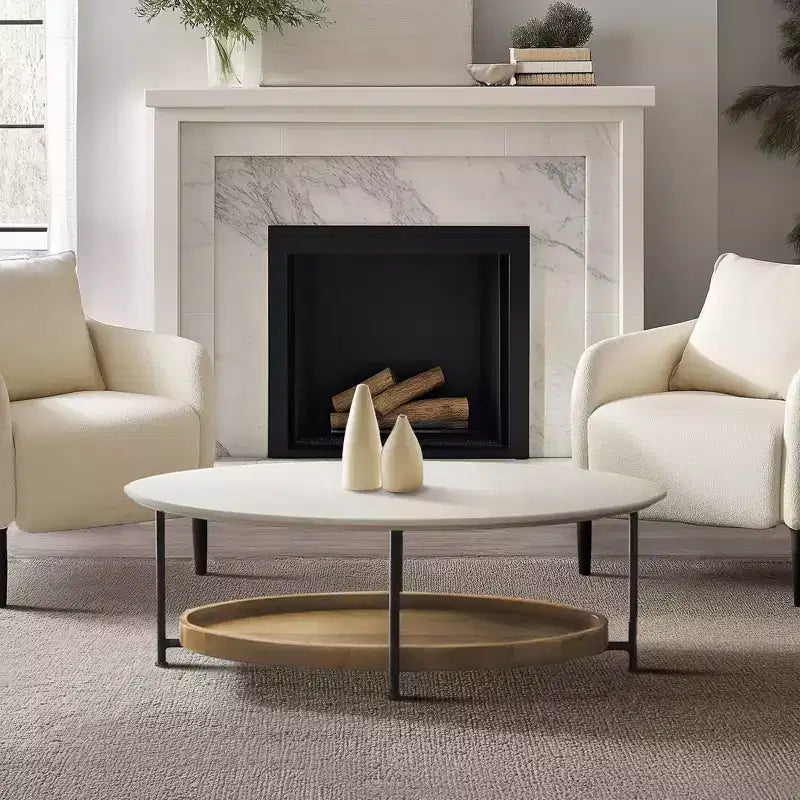 Coffee Table White/Natural