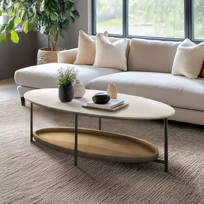 Coffee Table White/Natural