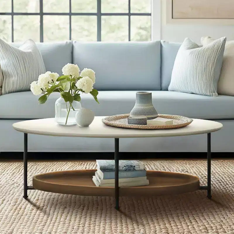 Coffee Table White/Natural
