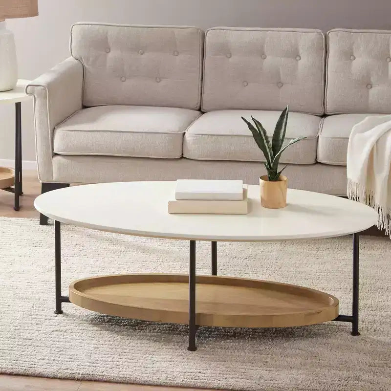 Coffee Table White/Natural