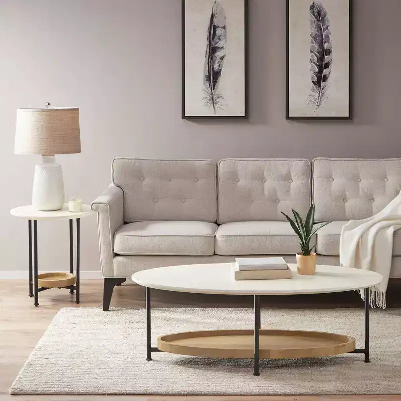 Coffee Table White/Natural