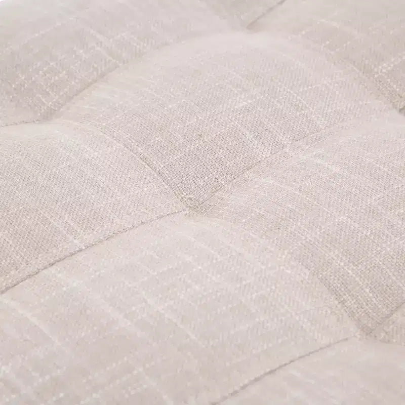 Large 42 Tufted Linen Fabric Ottoman Storage Bench With Soft Close Lid for Living Room, Entryway, or Bedroom