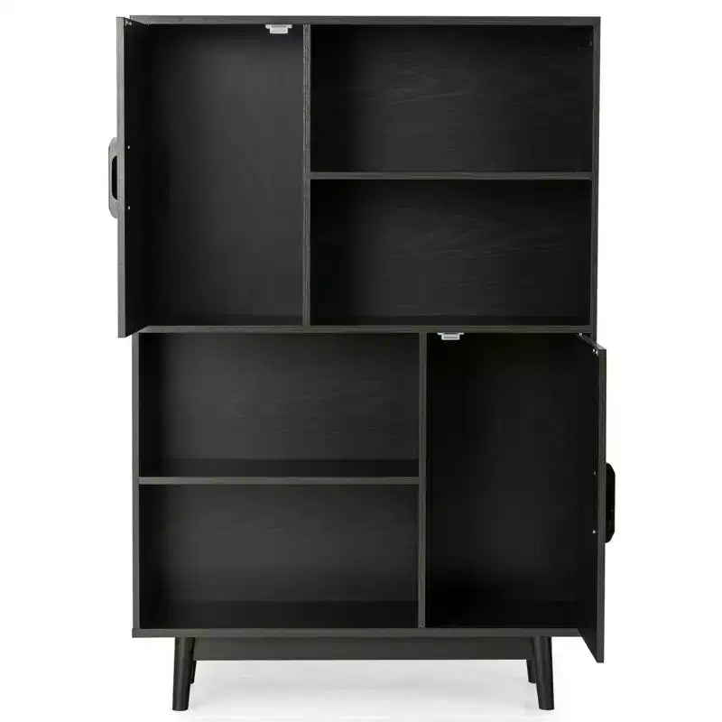 Sideboard Storage Cabinet Bookshelf Cupboard w/Door Shelf Black / White / Espresso