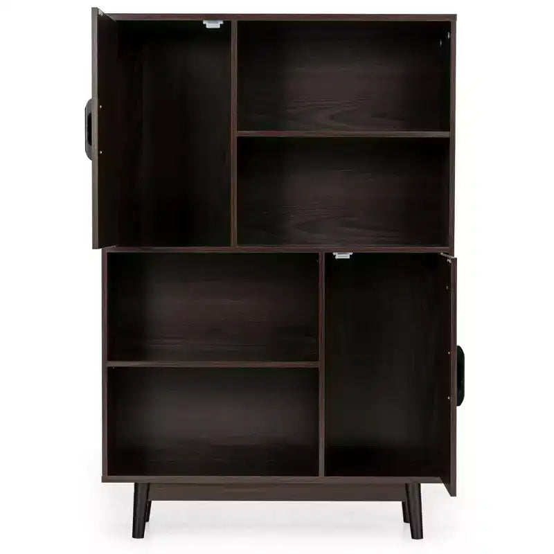 Sideboard Storage Cabinet Bookshelf Cupboard w/Door Shelf Black / White / Espresso