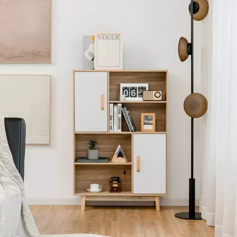 Sideboard Storage Cabinet Bookshelf Cupboard w/Door Shelf Black / White / Espresso