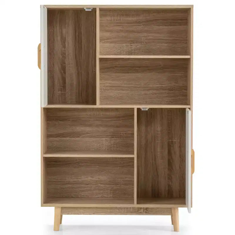 Sideboard Storage Cabinet Bookshelf Cupboard w/Door Shelf Black / White / Espresso