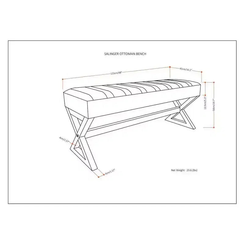 Large Ottoman Bench