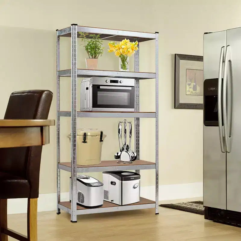71'' Heavy Duty Storage Shelf Steel Metal Garage Rack 5 Level Adjustable Shelves