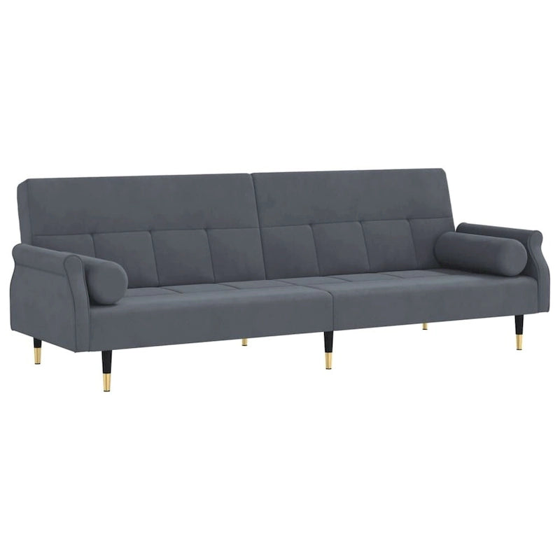 Divano Letto Convertibile in Velluto Loveseat con Schienale Regolabile